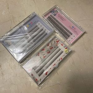 ✨individual lashes trio✨
